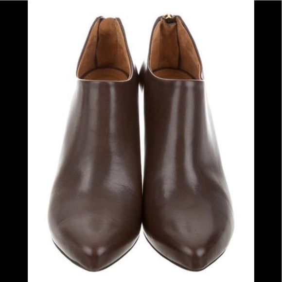 Givenchy chocolate leather booties - Picture 2 of 6